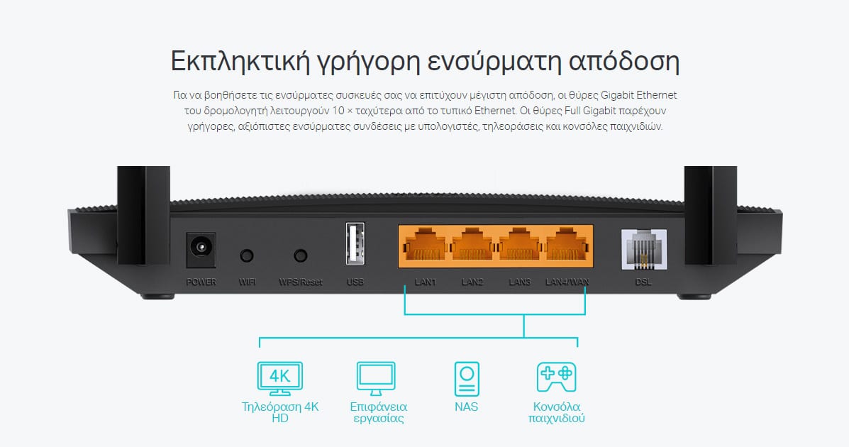 TP-LINK Μόντεμ/Δρομολογητής Archer VR400, VDSL/ADSL, 1200Mbps AC1200, Έκδ. 3.0 - Image 9