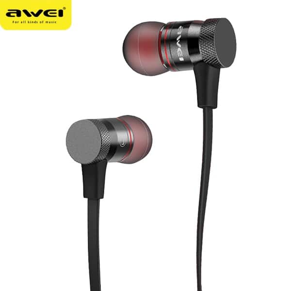 Αθλητικά ακουστικά Bluetooth AWEI A920BL σε μαύρο χρώμα με μαγνητικό περίγραμμα - Image 3