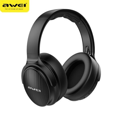 Ακουστικά Bluetooth AWEI A780BL, μαύρα, με ενσωματωμένο αυτί
