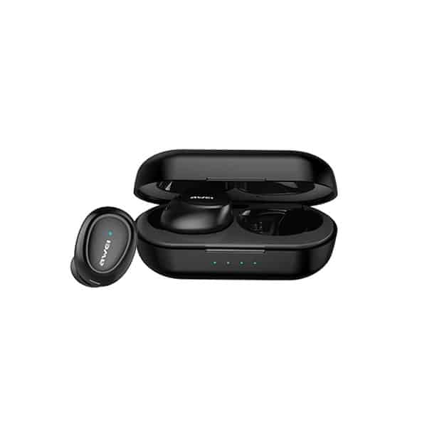 Ακουστικά AWEI Bluetooth 5.0 T16 TWS + βάση σύνδεσης σε μαύρο χρώμα - Image 3