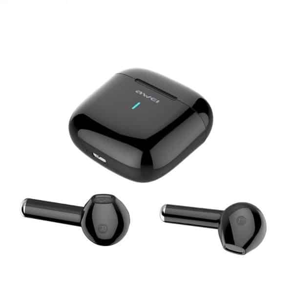 Ακουστικά AWEI Bluetooth 5.0 T26 TWS + βάση σύνδεσης σε μαύρο χρώμα - Image 2