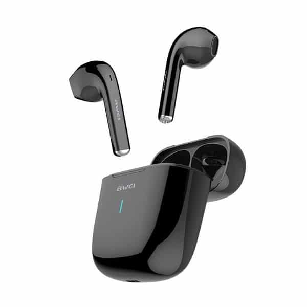 Ακουστικά AWEI Bluetooth 5.0 T26 TWS + βάση σύνδεσης σε μαύρο χρώμα - Image 3