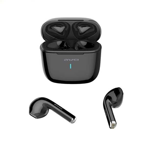 Ακουστικά AWEI Bluetooth 5.0 T26 TWS + βάση σύνδεσης σε μαύρο χρώμα - Image 4