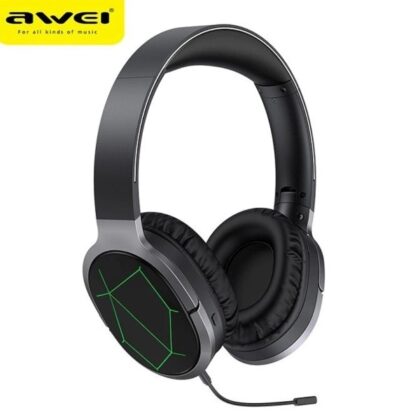 Ακουστικά Bluetooth για παιχνίδια AWEI A799BL με μικρόφωνο, μαύρα