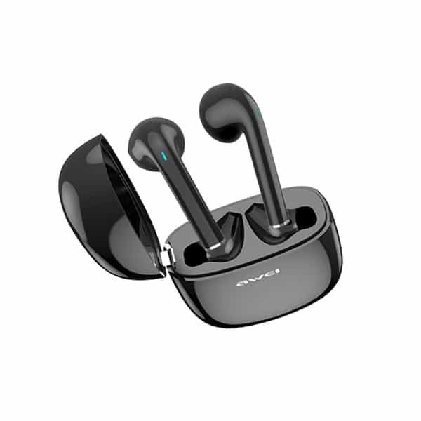 Ακουστικά AWEI Bluetooth 5.0 T28 TWS + βάση σύνδεσης σε μαύρο χρώμα - Image 3