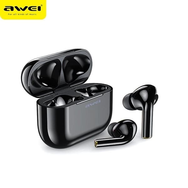 Ακουστικά AWEI Bluetooth 5.0 T29 TWS + βάση σύνδεσης σε μαύρο χρώμα - Image 4