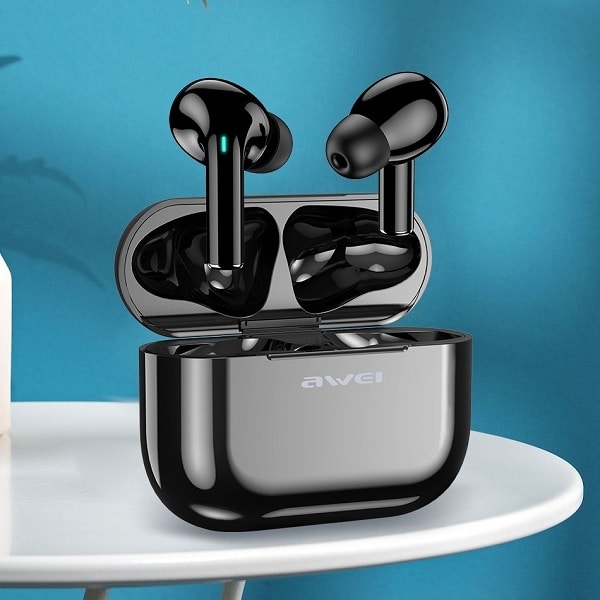 Ακουστικά AWEI Bluetooth 5.0 T29 TWS + βάση σύνδεσης σε μαύρο χρώμα - Image 5