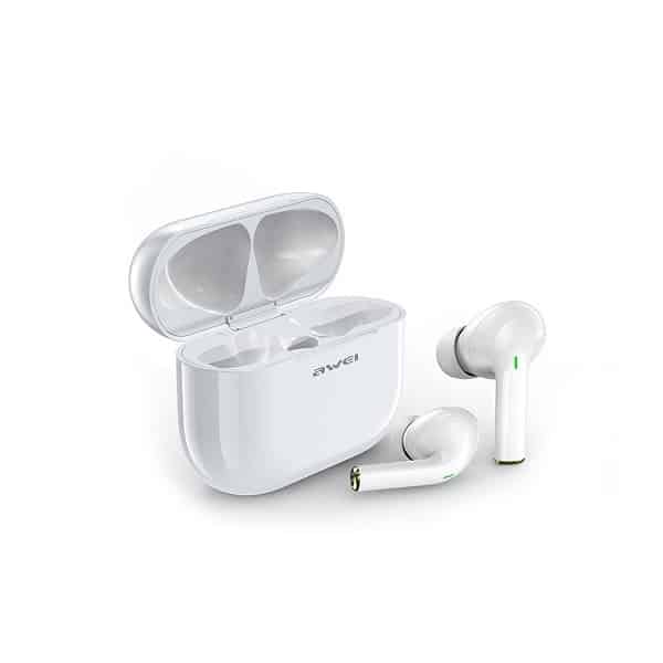 Ακουστικά AWEI Bluetooth 5.0 T29 TWS + βάση σύνδεσης λευκά - Image 4