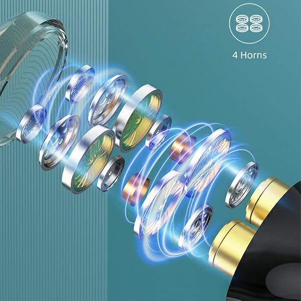 Ακουστικά AWEI Bluetooth 5.3 T12P TWS + βάση σύνδεσης σε μαύρο χρώμα - Image 3