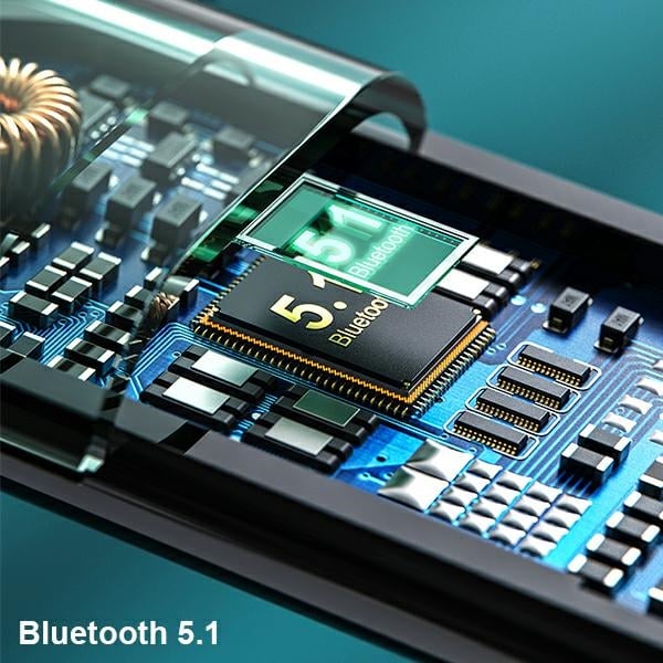 Ακουστικά AWEI Bluetooth 5.3 T12P TWS + βάση σύνδεσης σε μαύρο χρώμα - Image 4