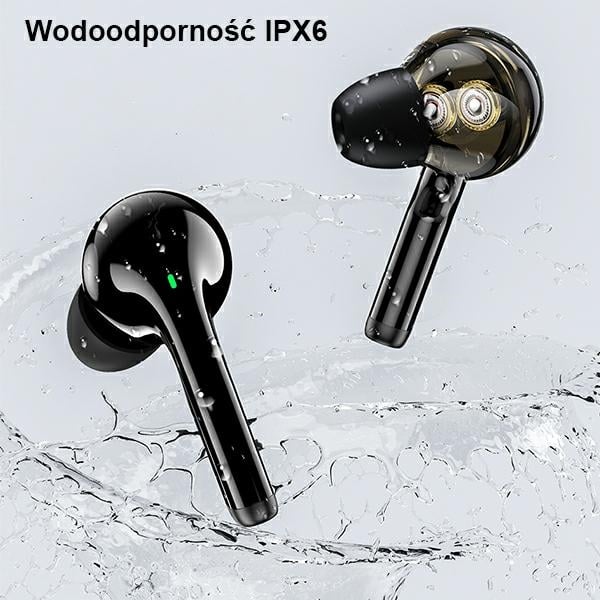 Ακουστικά AWEI Bluetooth 5.3 T12P TWS + βάση σύνδεσης σε μαύρο χρώμα - Image 8