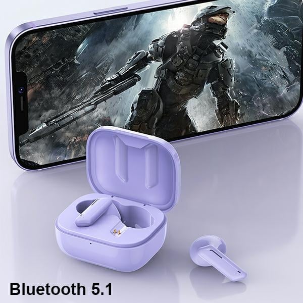 Σταθμός σύνδεσης ακουστικών AWEI Bluetooth 5.1 T36 TWS Μωβ - Image 2