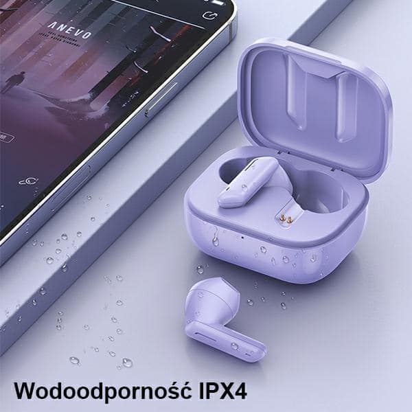 Σταθμός σύνδεσης ακουστικών AWEI Bluetooth 5.1 T36 TWS Μωβ - Image 4