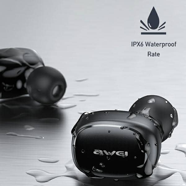 Ακουστικά AWEI Bluetooth 5.1 T13 Pro TWS + βάση σύνδεσης σε μαύρο χρώμα - Image 13