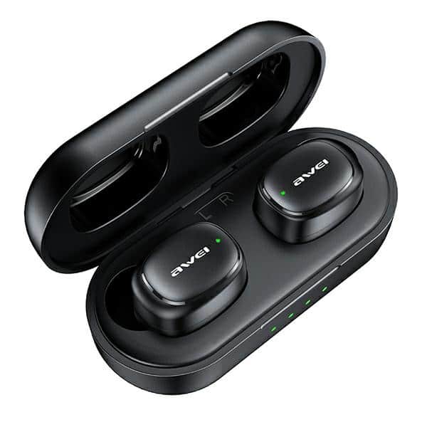 Ακουστικά AWEI Bluetooth 5.1 T13 Pro TWS + βάση σύνδεσης σε μαύρο χρώμα - Image 2