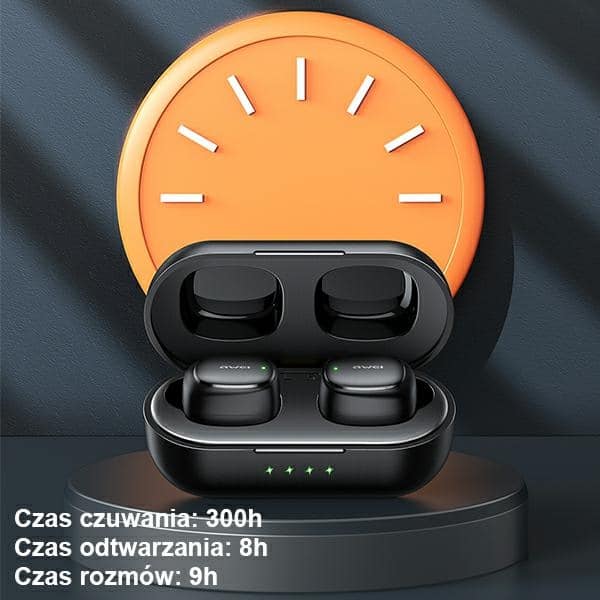 Ακουστικά AWEI Bluetooth 5.1 T13 Pro TWS + βάση σύνδεσης σε μαύρο χρώμα - Image 9