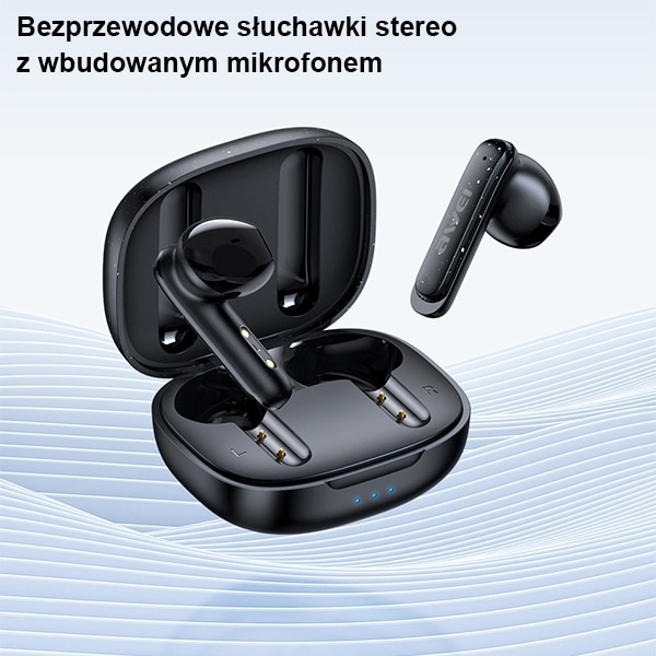 Ακουστικά AWEI Bluetooth 5.3 T66 TWS + βάση σύνδεσης σε μαύρο χρώμα - Image 2
