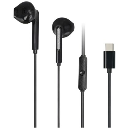 Στερεοφωνικά ακουστικά AWEI PC-7T USB-C 1,2 μέτρων, μαύρα