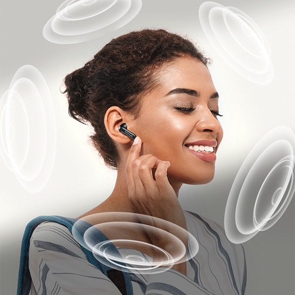 Ακουστικά Bluetooth 5.4 AWEI TP97TWS + βάση σύνδεσης, μαύρα - Image 3