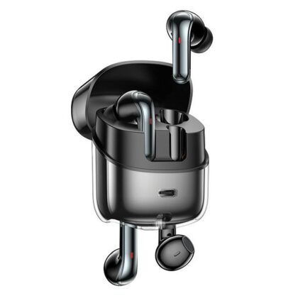 Ακουστικά AWEI Bluetooth 5.3 T79 ENCTWS + βάση σύνδεσης σε μαύρο χρώμα