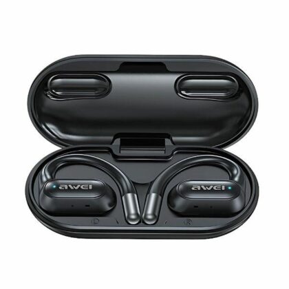 Ακουστικά Bluetooth 5.4 AWEI OWS T93+ βάση σύνδεσης μαύρου χρώματος