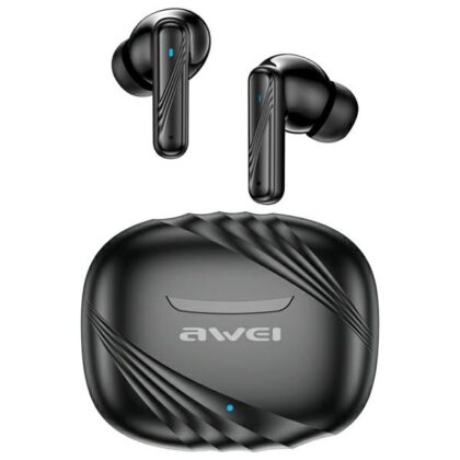 Ακουστικά Bluetooth AWEI 5.3 TA6 ANC+ σταθμός σύνδεσης μαύρο