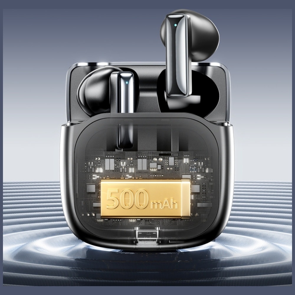 Ασύρματα ακουστικά AWEI TP100 ENC Bluetooth 5.4 TWS + βάση σύνδεσης μαύρο - Image 5