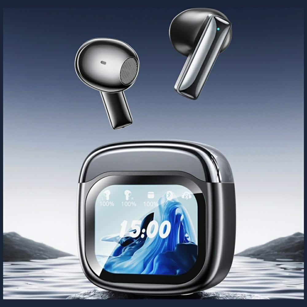 Ασύρματα ακουστικά AWEI TP100 ENC Bluetooth 5.4 TWS + βάση σύνδεσης μαύρο - Image 2