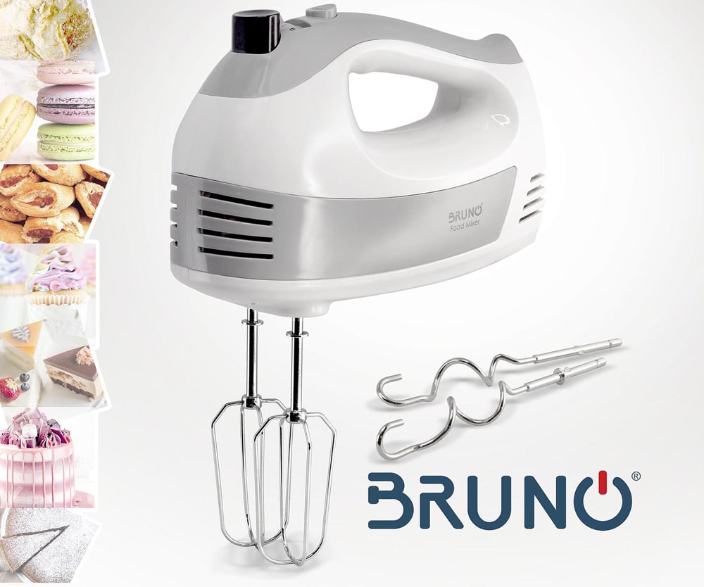 BRUNO μίξερ χειρός BRN-0110, 500W, 5 ταχύτητες & turbo, λευκό - Image 6