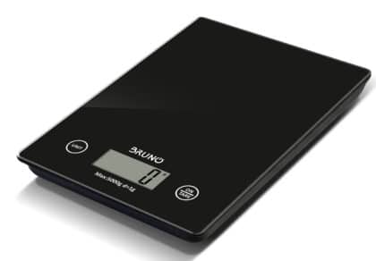 BRUNO ψηφιακή ζυγαριά κουζίνας BRN-0208, 1gr/5kg, Scale in Black