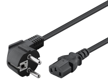 POWERTECH καλώδιο τροφοδοσίας PC CAB-P016, 3x 0.50mm², 1.5m, μαύρο