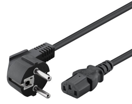 POWERTECH καλώδιο τροφοδοσίας CAB-P031, 3x 1mm², 3m, μαύρο