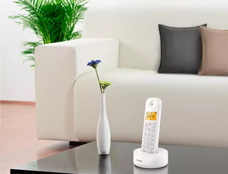 PHILIPS ασύρματο τηλέφωνο D1601W-34, με ελληνικό μενού, λευκό - Image 3