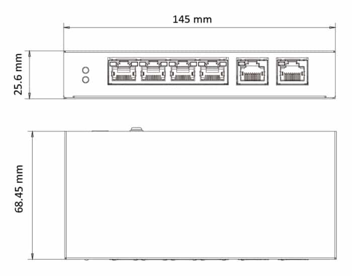 Διαχειριζόμενος διακόπτης HIKVISION DS-3E1106HP-EI, 4 θύρες PoE και 2 θύρες RJ45, 100Mbps - Image 3