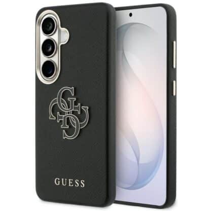 Θήκη Guess Grained Big 4G Metal Logo για Samsung Galaxy S26 Plus μαύρη
