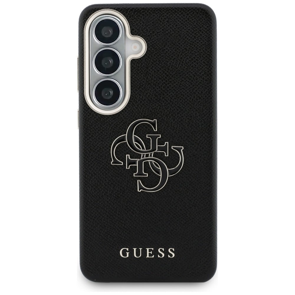 Θήκη Guess Grained Big 4G Metal Logo για Samsung Galaxy S26 Plus μαύρη - Image 3
