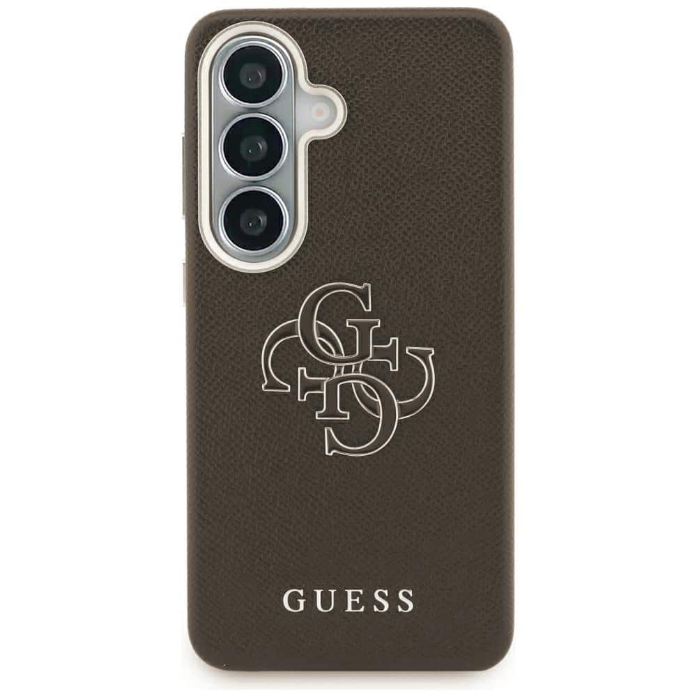 Guess Grained Big 4G Metal Logo - θήκη για Samsung Galaxy S26 - Καφέ - Image 3