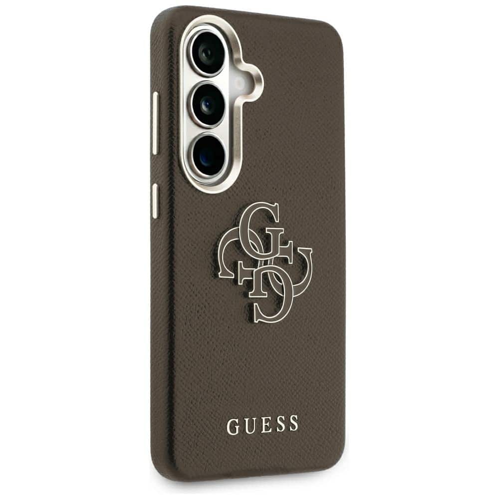 Guess Grained Big 4G Metal Logo - θήκη για Samsung Galaxy S26 - Καφέ - Image 4