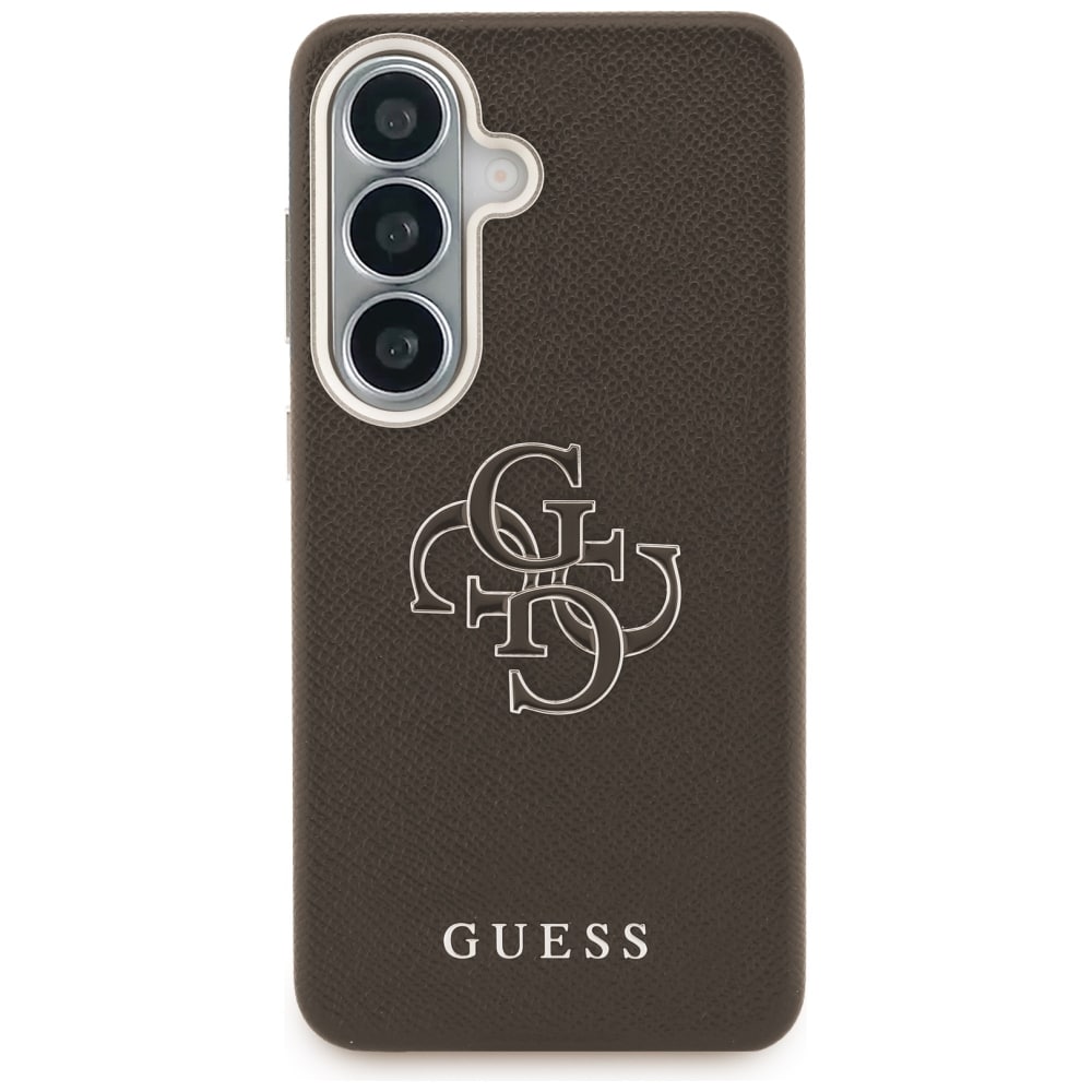 Θήκη Guess Grained Big 4G Metal Logo για Samsung Galaxy S26+ καφέ - Image 3