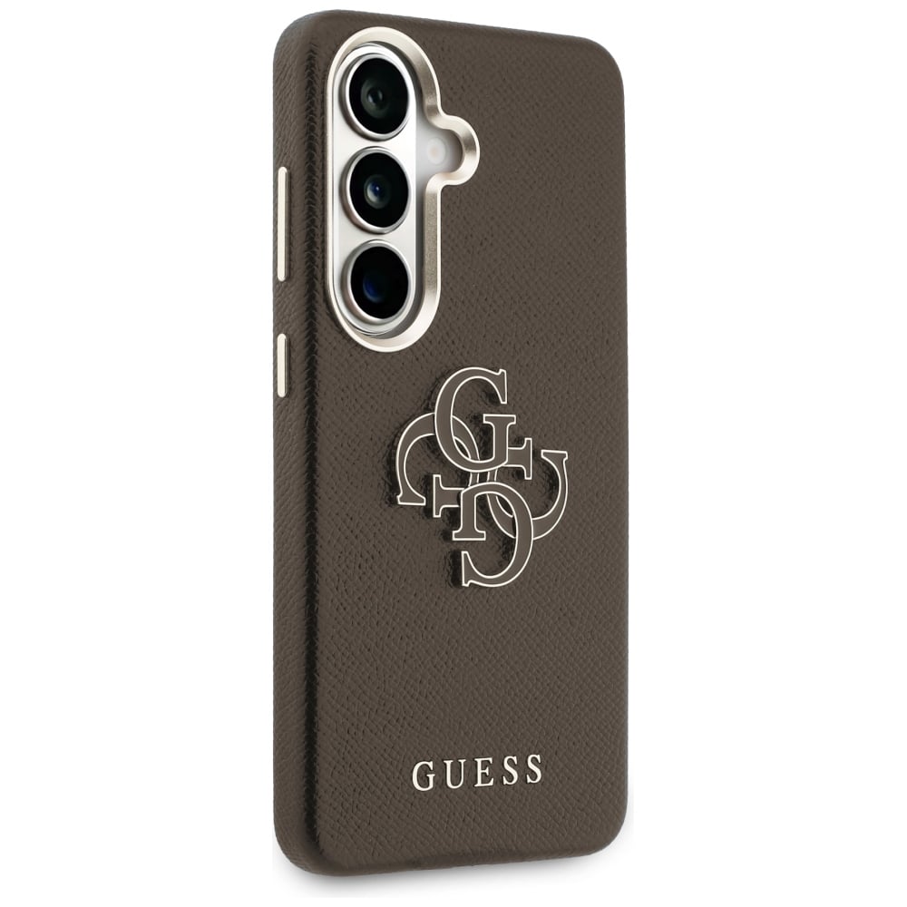 Θήκη Guess Grained Big 4G Metal Logo για Samsung Galaxy S26+ καφέ - Image 4