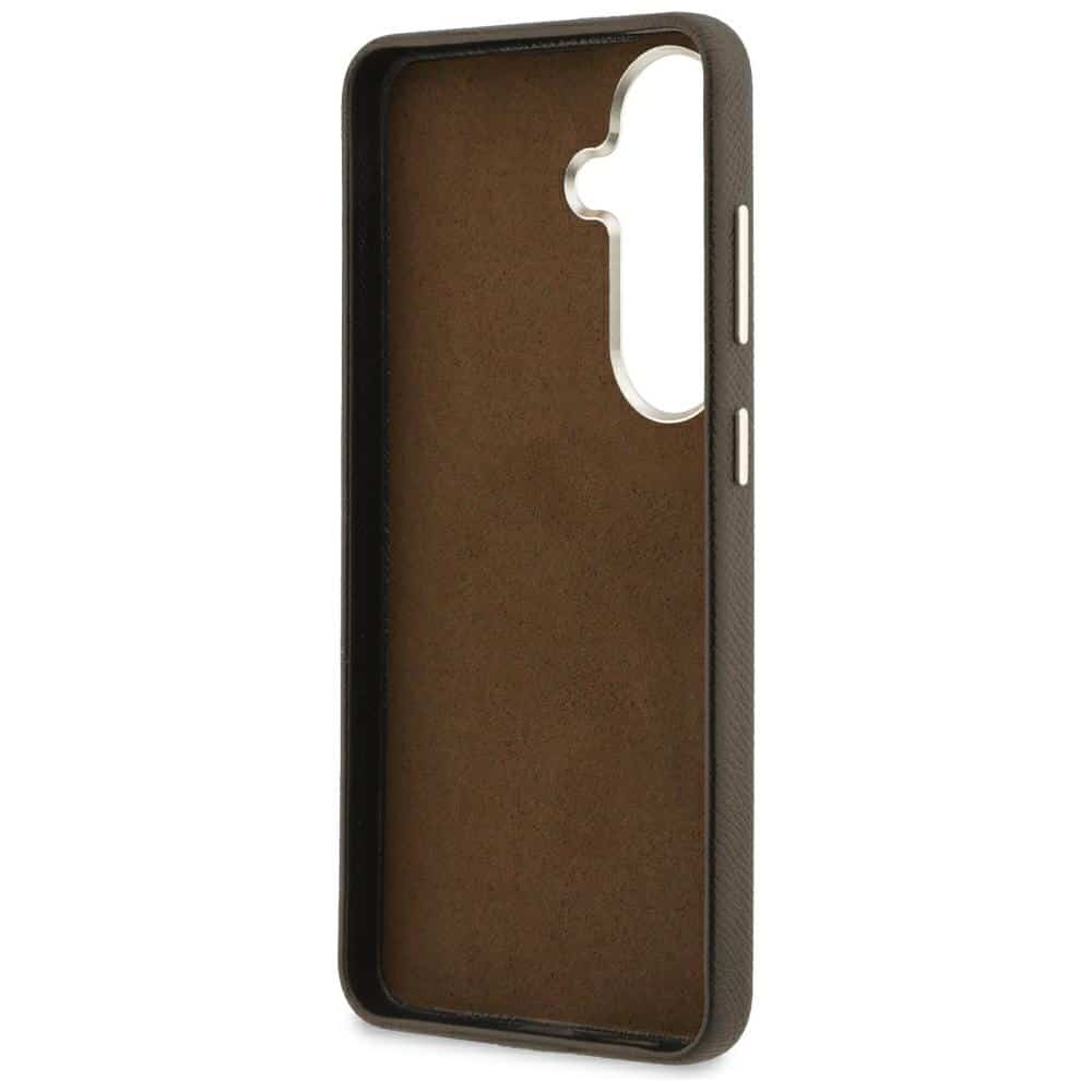 Θήκη Guess Grained Big 4G Metal Logo για Samsung Galaxy S26+ καφέ - Image 7