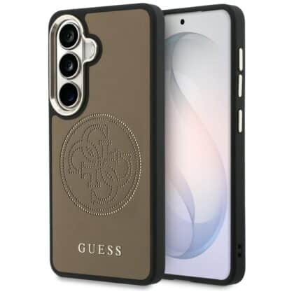 Guess Perforated 4G - θήκη για Samsung Galaxy S26 - Καφέ