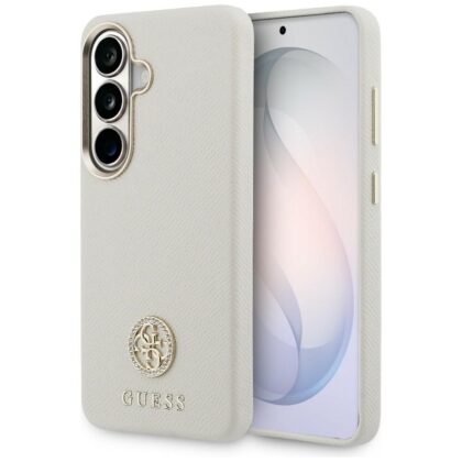 Guess 4G Ριβόλι Στρογγυλό Λογότυπο - θήκη για Samsung Galaxy S26 - Μπεζ