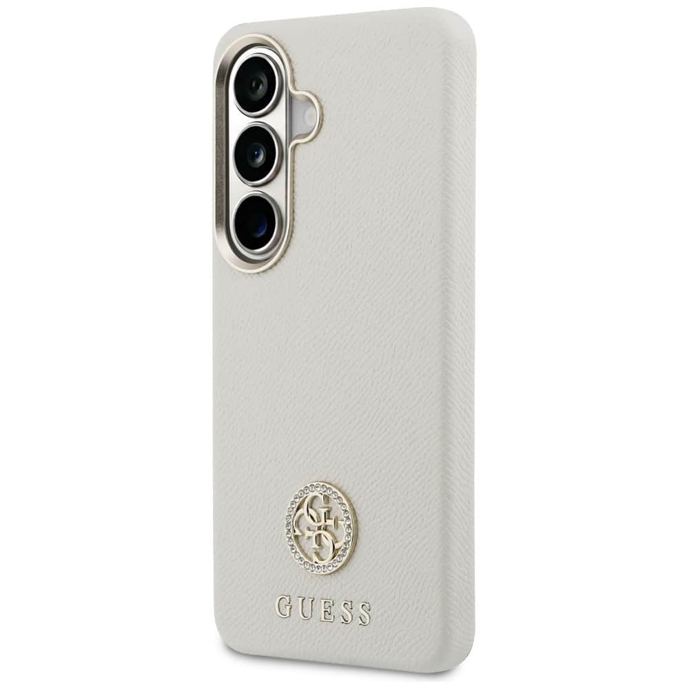 Θήκη Guess Rhinestone με στρογγυλό λογότυπο MagSafe για Samsung Galaxy S26 Plus μπεζ - Image 2