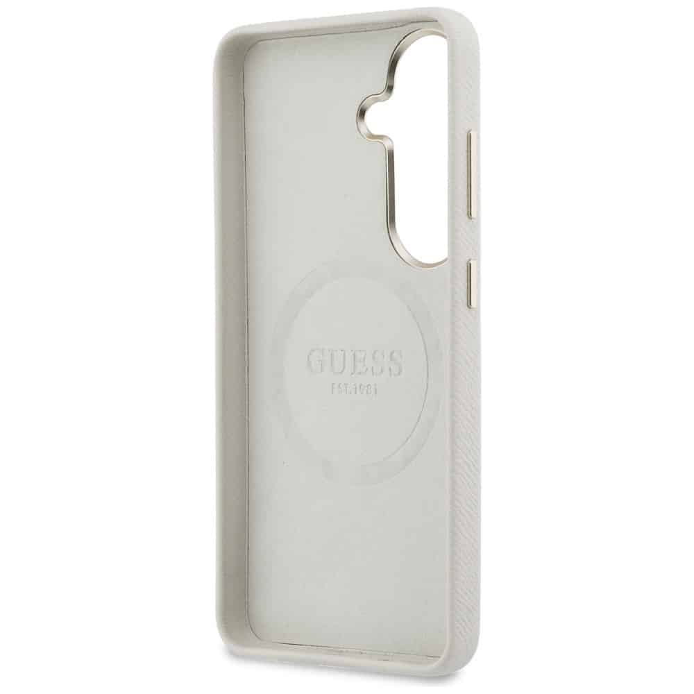 Θήκη Guess Rhinestone με στρογγυλό λογότυπο MagSafe για Samsung Galaxy S26 Plus μπεζ - Image 7