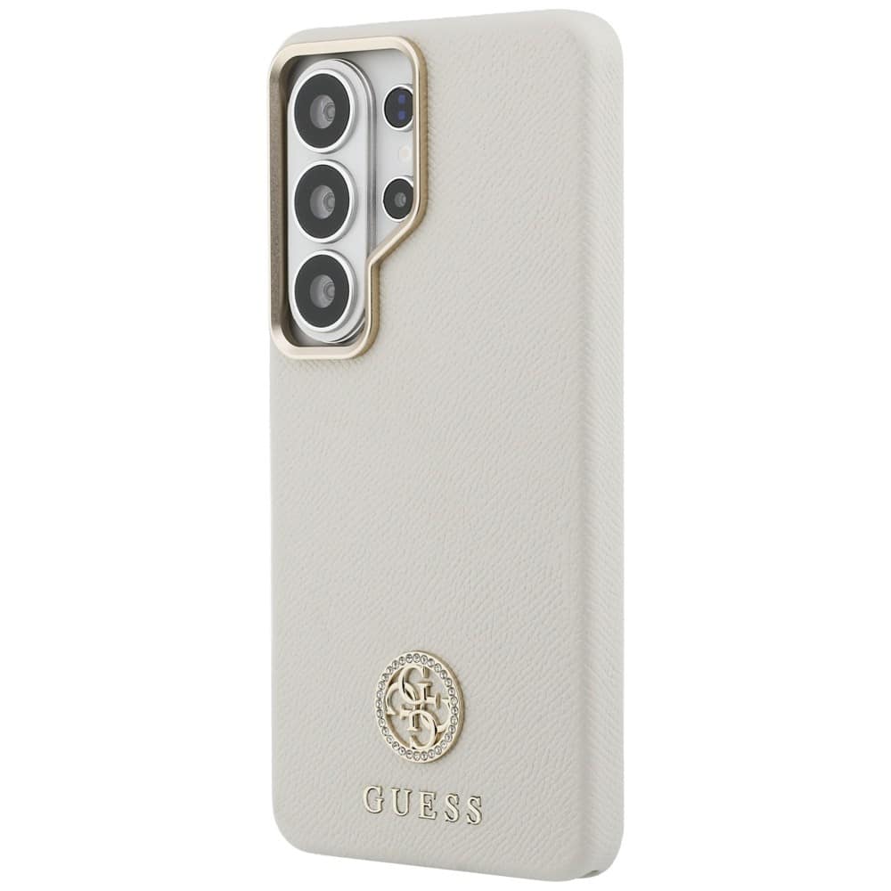 Guess 4G Rhinestone Round Logo - θήκη για Samsung Galaxy S26 Ultra - Μπεζ - Image 2