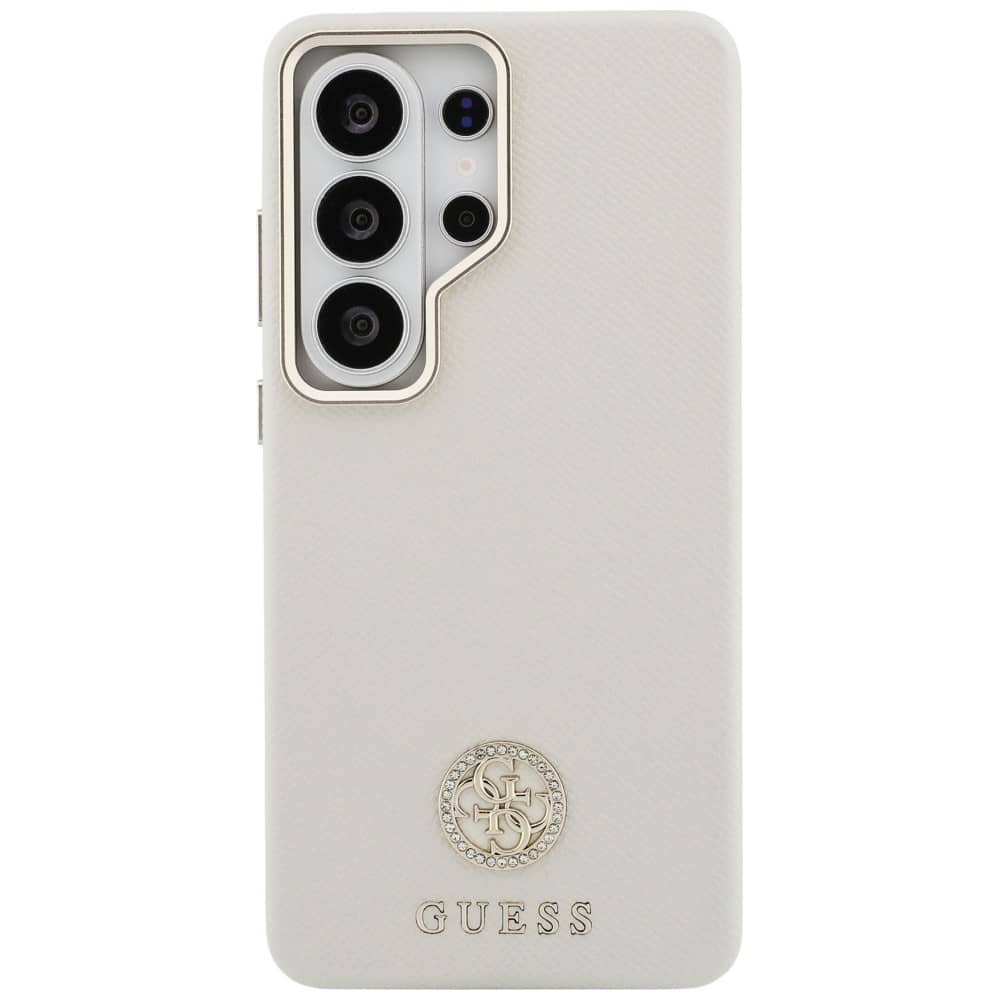 Guess 4G Rhinestone Round Logo - θήκη για Samsung Galaxy S26 Ultra - Μπεζ - Image 3