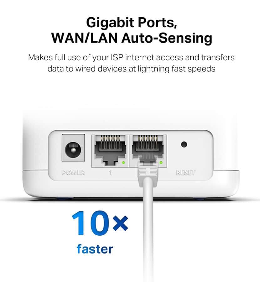 Σύστημα Wi-Fi πλέγματος MERCUSYS Halo H30G, 1.3Gbps διπλής ζώνης, 2τμχ, Έκδ. 1.0 - Image 3