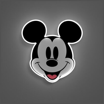Neon Yellowpop Disney Mickey με τυπωμένο πρόσωπο