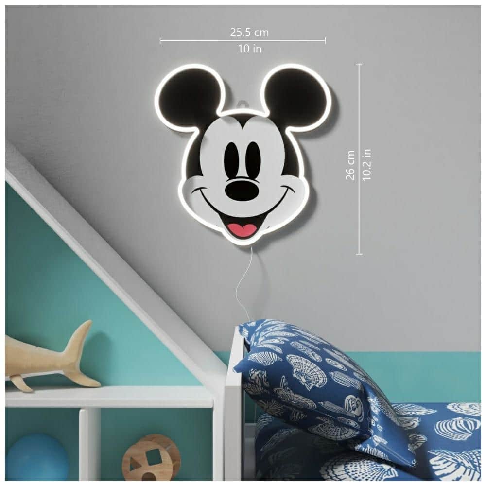 Neon Yellowpop Disney Mickey με τυπωμένο πρόσωπο - Image 3